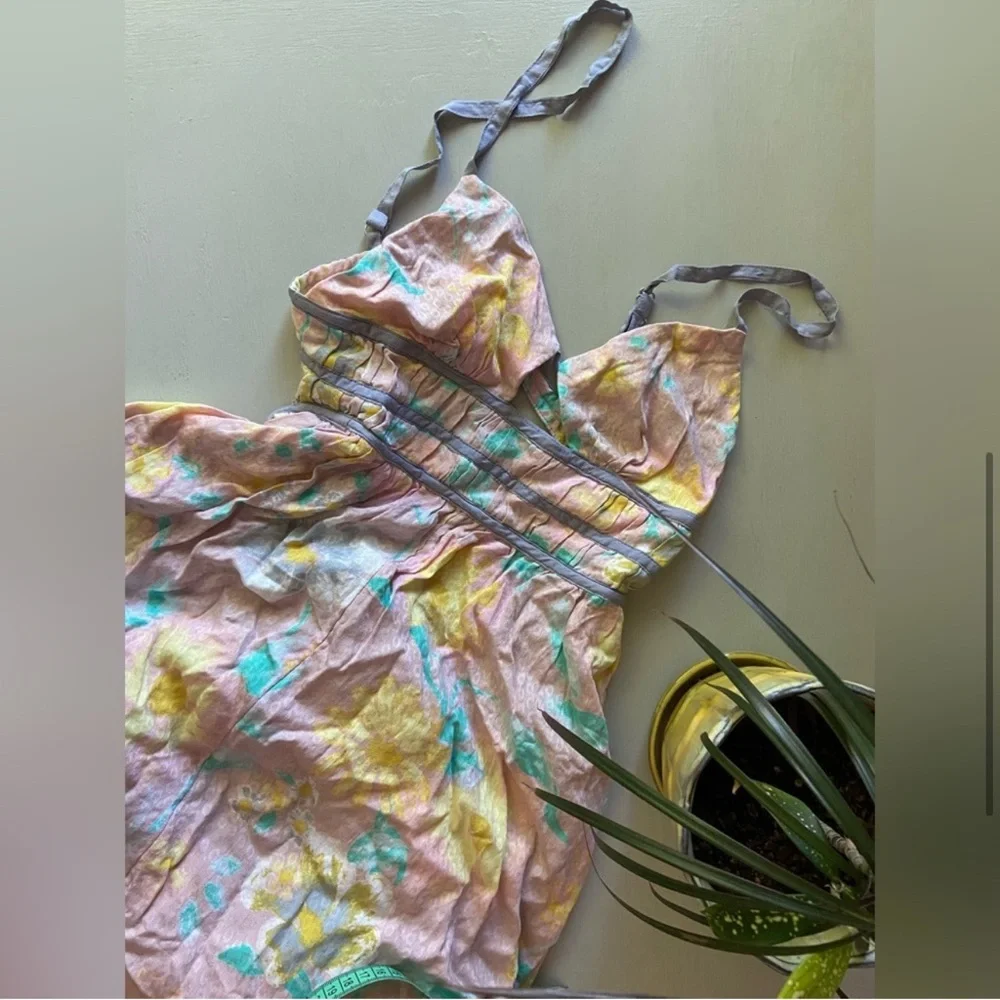 NWT FREE PEOPLE Wisteria Maxi Dress in Light Combo